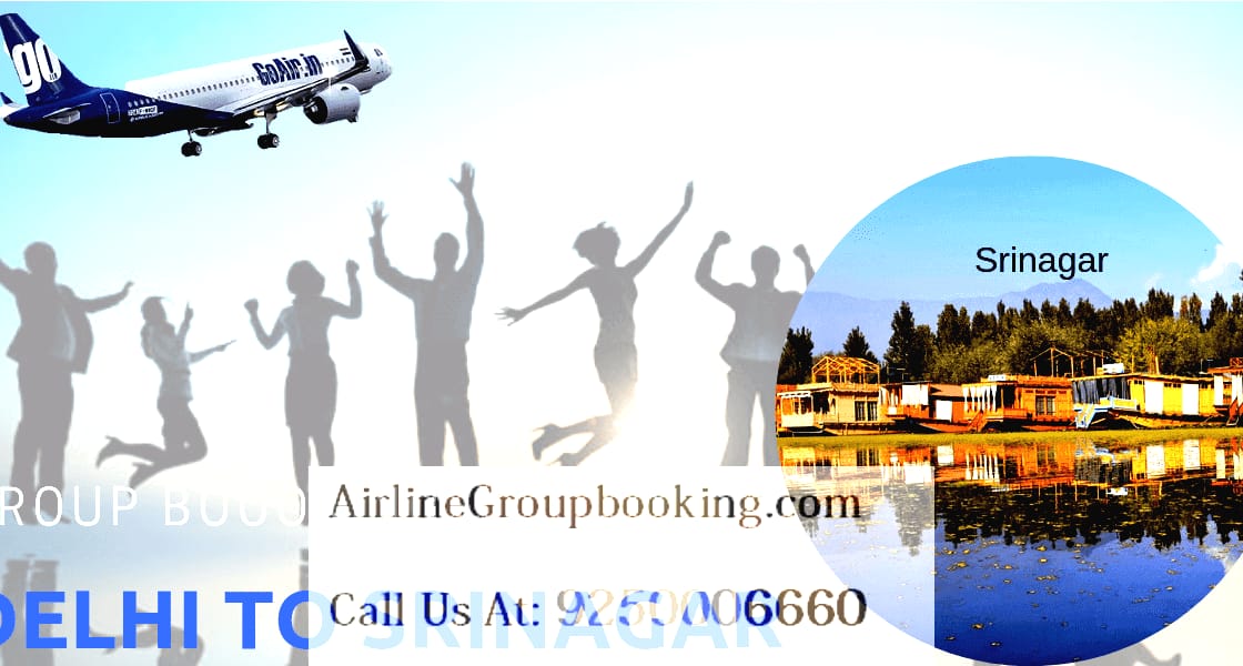 go air delhi to srinagar group booking 2 boost