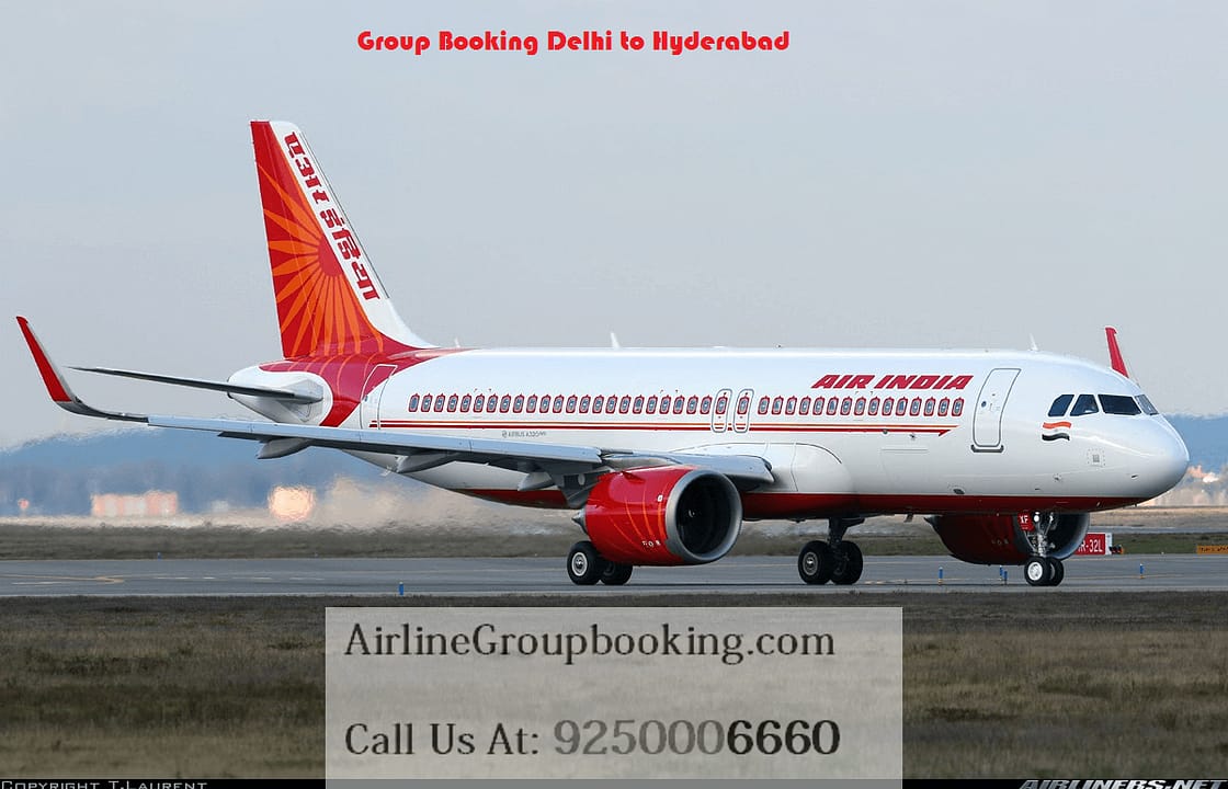 Air india Delhi to hyderabad group booking 2