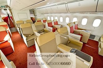 business class flight group booking
