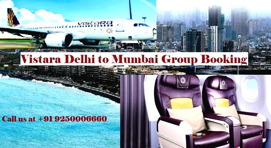 Vistara Delhi to Mumbai Group Booking boost 1